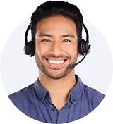 Man wearing headset